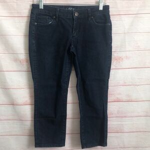 Ann Taylor Loft Modern Crop Blue  27/4P
